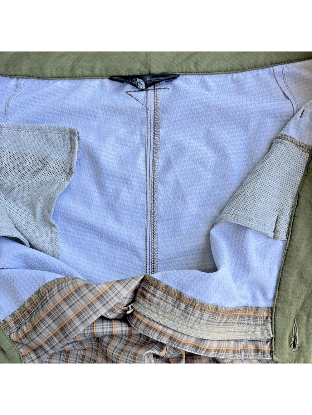 The North Face Men’s 38 Plaid Performance Golf Hiking Shorts Flat Front CFX0